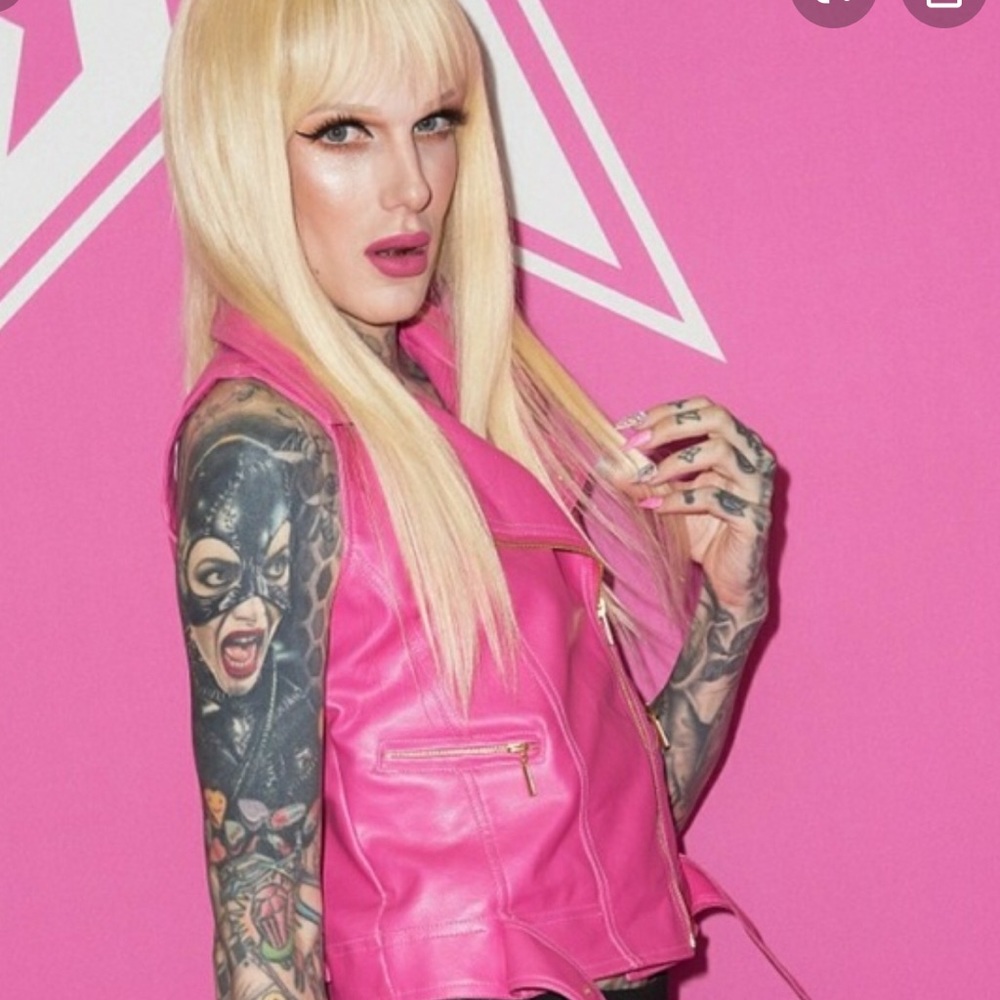 Jeffree Star Signature Pink Vegan Leather Jacket
